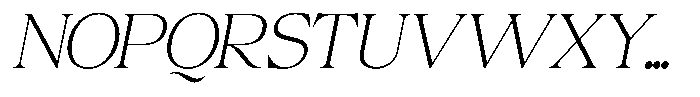 Colitez Serif Thin Italic Font UPPERCASE