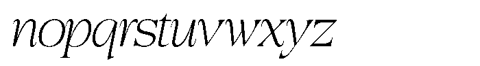 Colitez Serif Thin Italic Font LOWERCASE