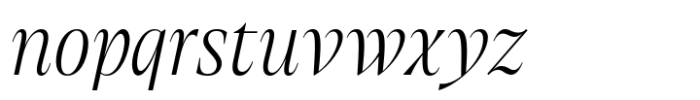 Collapse Light Italic Font LOWERCASE
