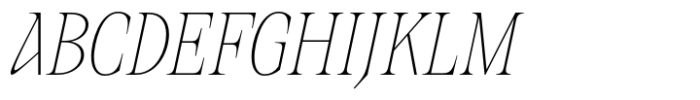 Collapse Thin Italic Font UPPERCASE