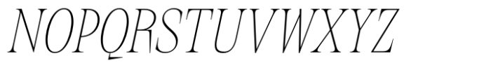 Collapse Thin Italic Font UPPERCASE