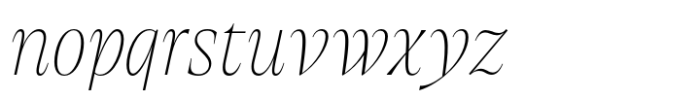 Collapse Thin Italic Font LOWERCASE
