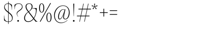 Collapse Thin Font OTHER CHARS