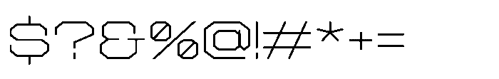 College Expanded Font OTHER CHARS