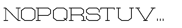 College Expanded Font LOWERCASE