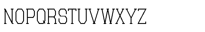 College Narrow Font UPPERCASE