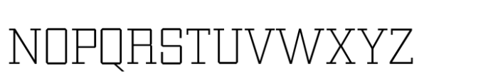 College Vista 34 Extralight Font LOWERCASE