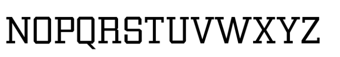 College Vista 34 Regular Font UPPERCASE