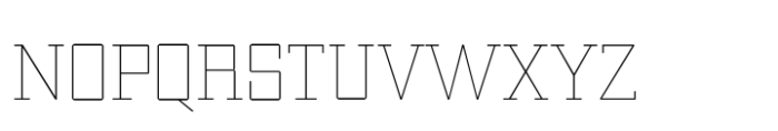 College Vista 34 Thin Font LOWERCASE