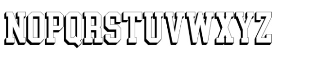 Collegeblock 2 3D Extrude Font UPPERCASE