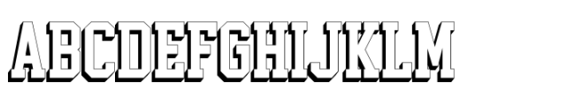 Collegeblock 2 3D Extrude FONT