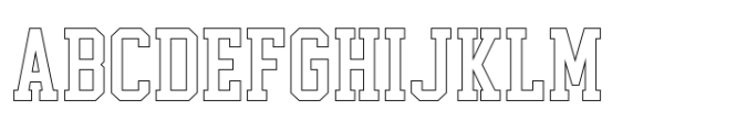 Collegeblock 2 Outlines Font UPPERCASE