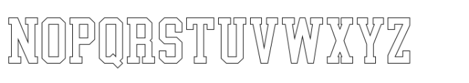 Collegeblock 2 Outlines Font LOWERCASE