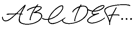 Collins Hearthfield Font UPPERCASE
