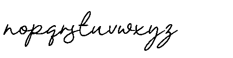 Collins Hearthfield Font LOWERCASE