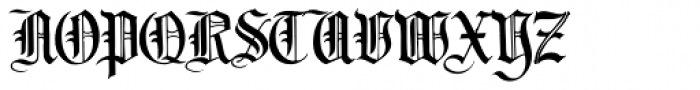 Collins Old English Font UPPERCASE