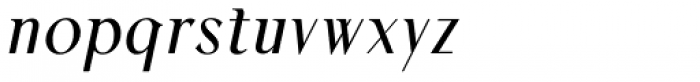 Colmcille Pro Italic Font LOWERCASE