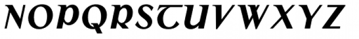 Colmcille Std Bold Italic Font UPPERCASE