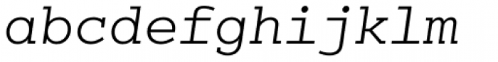 Colon Mono Alt Light Italic Font LOWERCASE