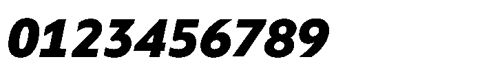 Colossus Black Italic Font OTHER CHARS