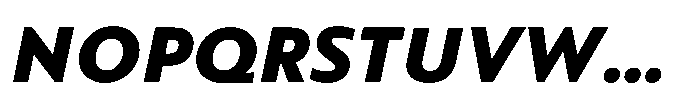 Colossus Black Italic Font UPPERCASE