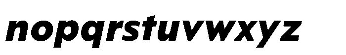 Colossus Black Italic Font LOWERCASE