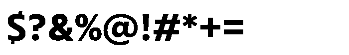 Colossus Bold Font OTHER CHARS