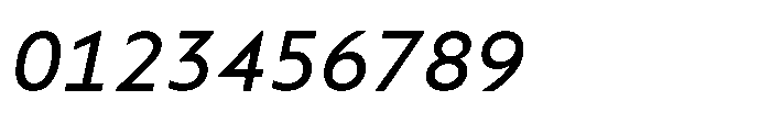 Colossus Italic Font OTHER CHARS
