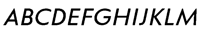 Colossus Italic Font UPPERCASE