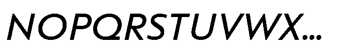 Colossus Italic Font UPPERCASE