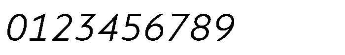 Colossus Light Italic Font OTHER CHARS