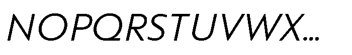 Colossus Light Italic Font UPPERCASE
