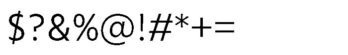 Colossus Light Font OTHER CHARS