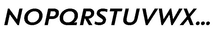 Colossus Medium Italic Font UPPERCASE