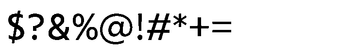 Colossus Regular Font OTHER CHARS