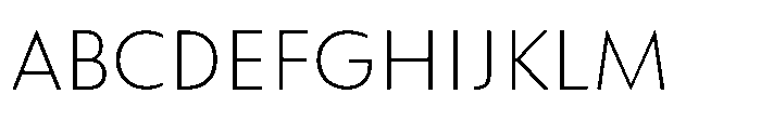 Colossus Thin Font UPPERCASE