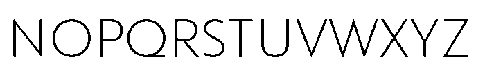 Colossus Thin Font UPPERCASE