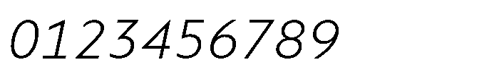 Colossus XLight Italic Font OTHER CHARS