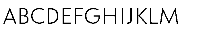 Colossus XLight Font UPPERCASE