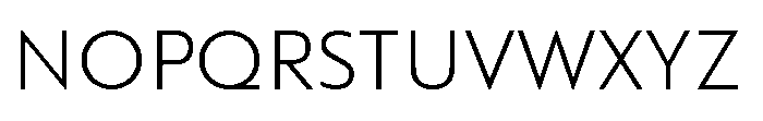 Colossus XLight Font UPPERCASE