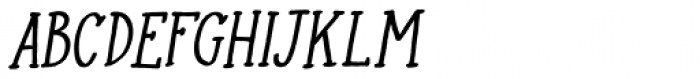 Colporteur Narrow Italic Font UPPERCASE