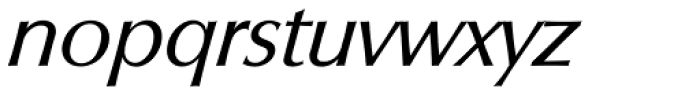 Columbia Serial Italic Font LOWERCASE