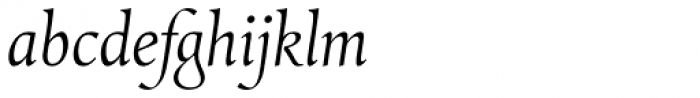 Combi Italic Light Font LOWERCASE