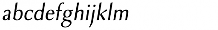 Combi Sans Book Oblique Font LOWERCASE