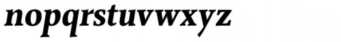 Combi Serif Bold Oblique Font LOWERCASE