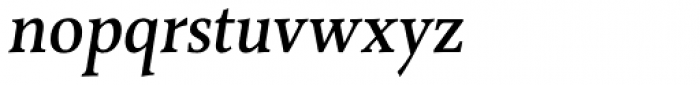 Combi Serif Medium Oblique Font LOWERCASE