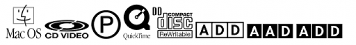 CombiSymbols CD Font UPPERCASE