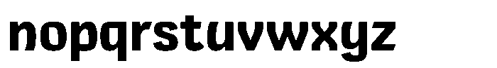 Comeback Sans Black Font LOWERCASE