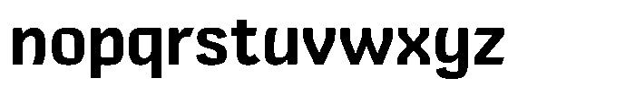 Comeback Sans Extra Bold Font LOWERCASE