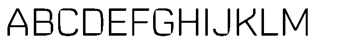 Comeback Sans Light Font UPPERCASE